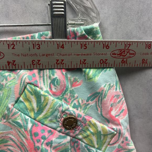 Lilly Pulitzer Womens Skort Size Large Vibrant Multicolor Pink Teal Animal Print - Picture 10 of 14